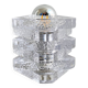 Lampe de table Glass Peill & Putzler, lampe en verre glacé allemand