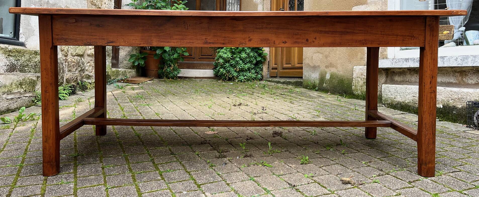 19th century cherry wood farmhouse table