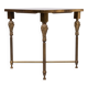 Hollywood Regency Brass side table Maison Jansen 1970s