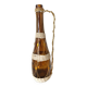 Amber glass bottle and scoubidou