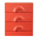 Red chest of drawers by Schönbuch in characteristic Space Age design from the 1970s