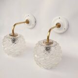 Swan neck and glass wall lights