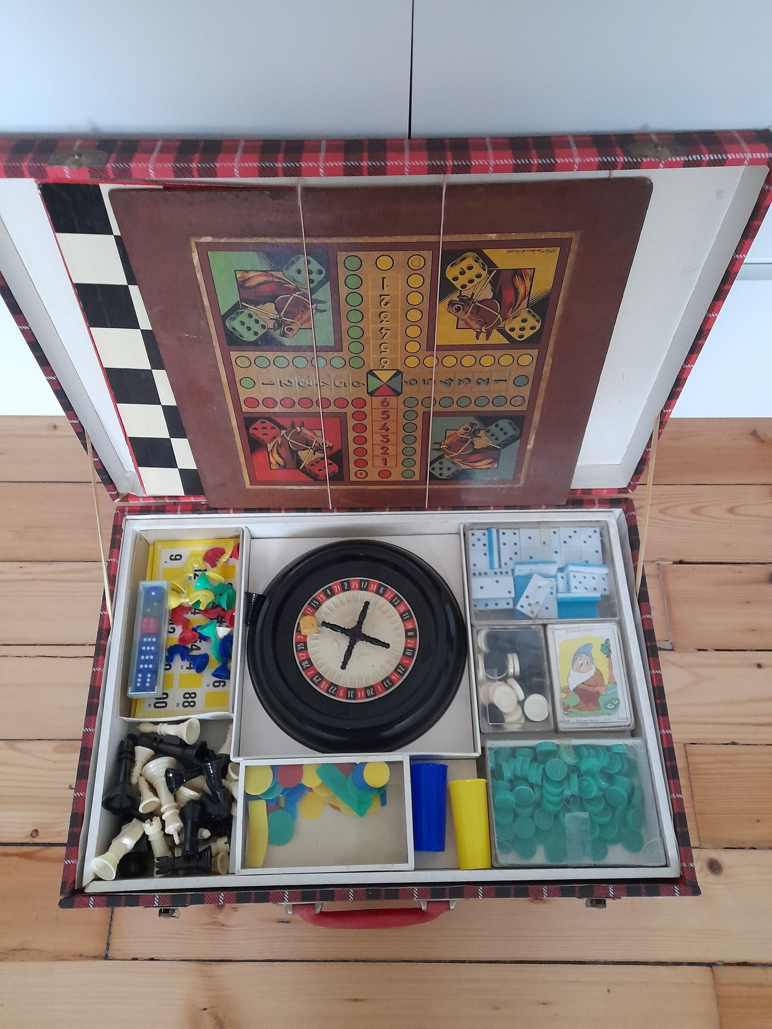 Board game briefcase, 60s