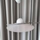 Vintage IKEA LYRIK Pendant Lamp | Soft Pink Perforated Metal | 1984 Scandin