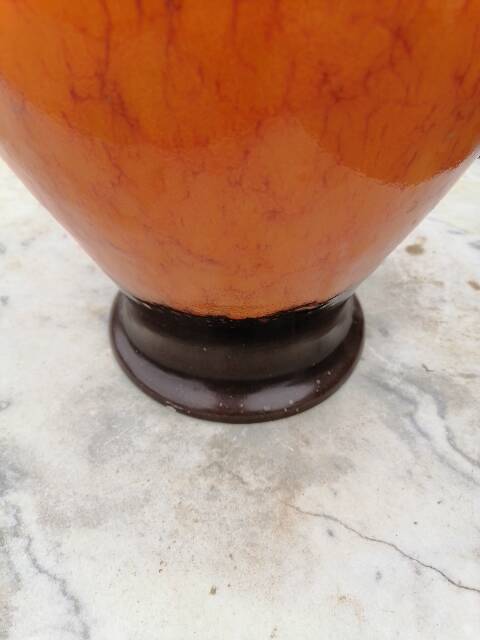 Large stoneware amphora jug vase 1960