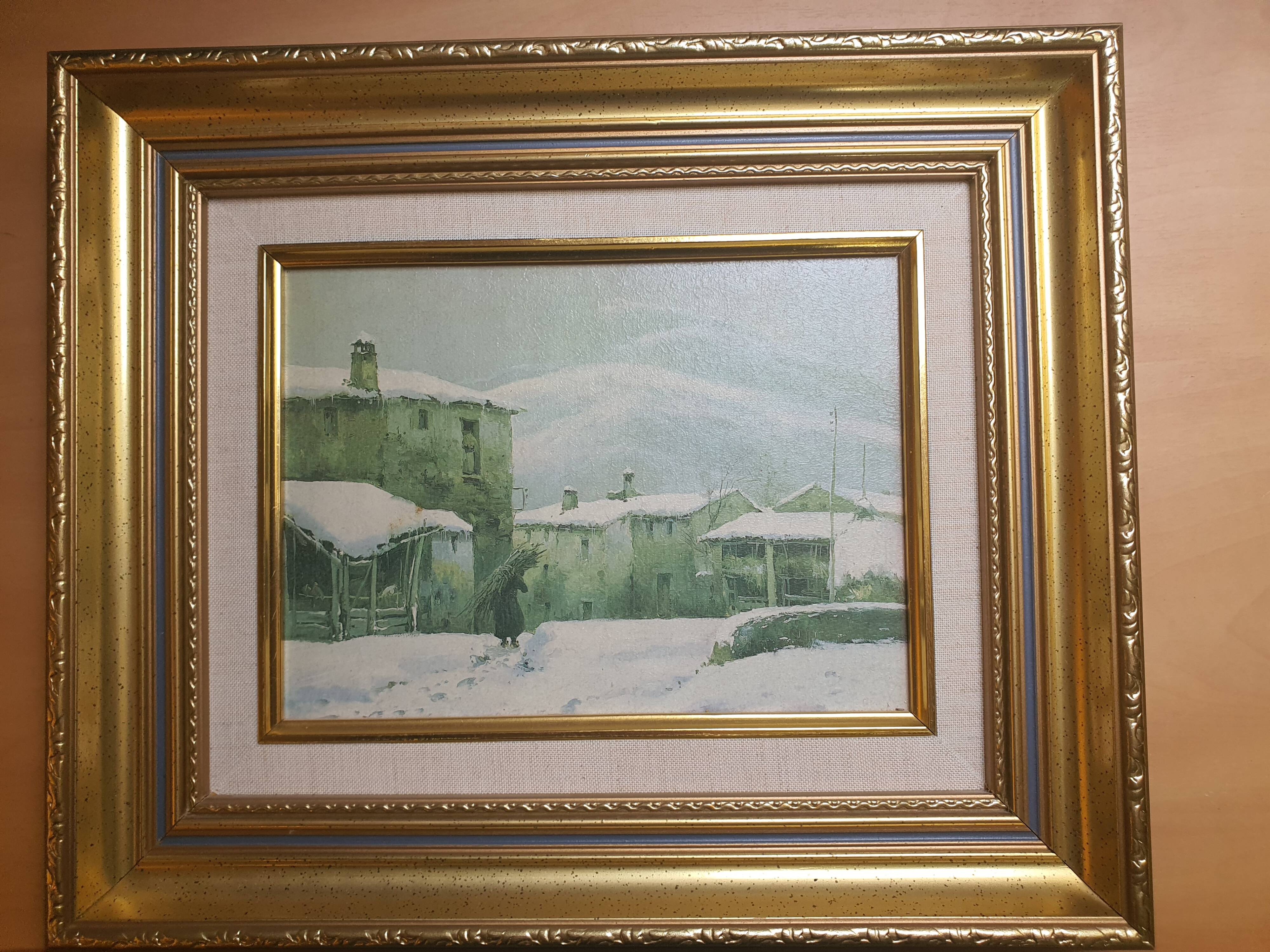 Winter landscape table