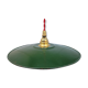 Suspension in green and white enamelled sheet metal