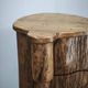 1960s French Brutalist Sculptural Solid Elm Wood Tree Trunk Cabinet