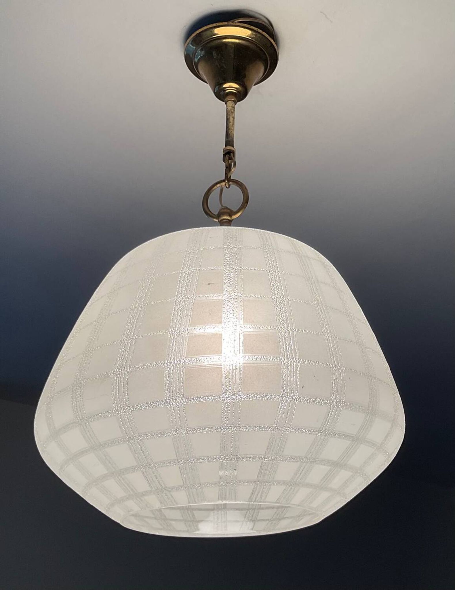 Scandinavian frosted glass pendant light