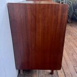 Vintage chest of drawers compass feet 1960 teak