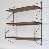 Large teak string shelf 1960