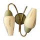 Mid-century opaline glass wall lamp