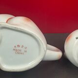 Teapot pouring zoomorphic cat chinese fish faience porcelain teapot cat