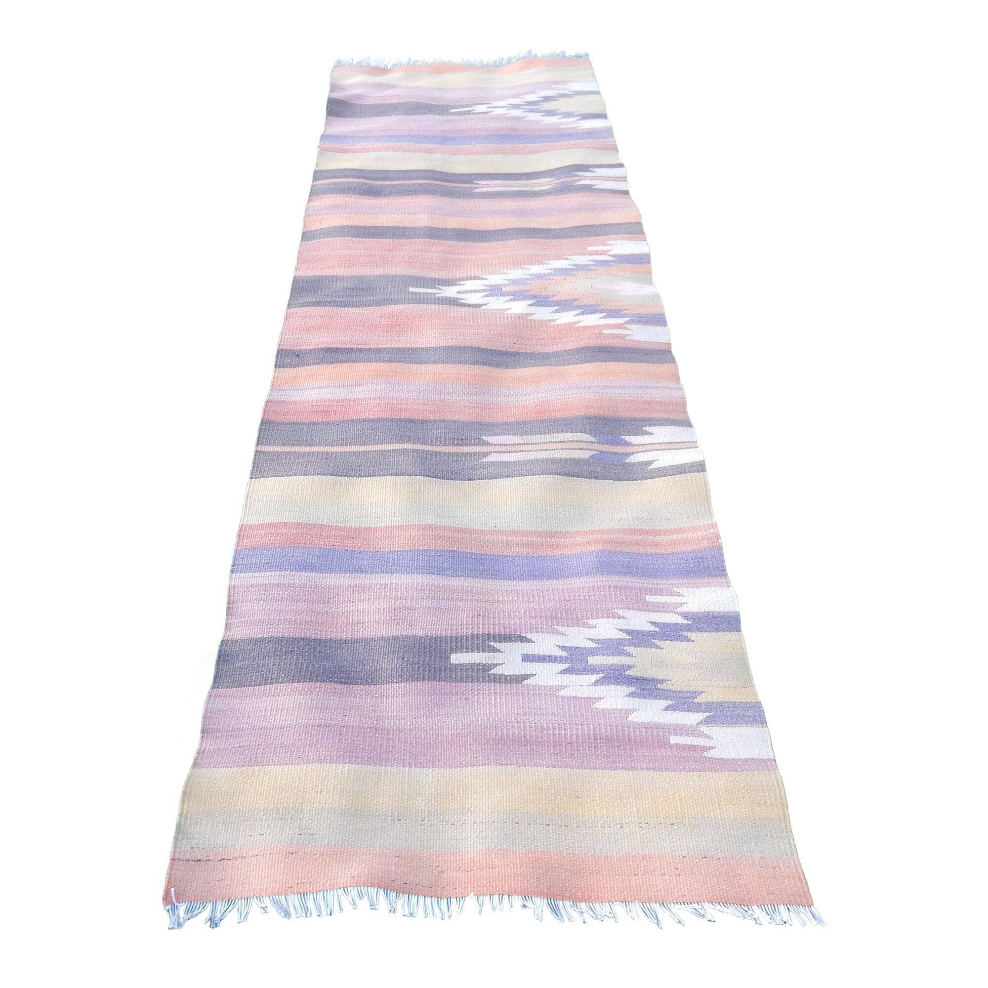 Vintage Turkish hallway rug 79x235 cm