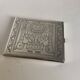 Vintage 1930 cigarette case Inca sterling silver 925 - 9.8 x 8.4 cm