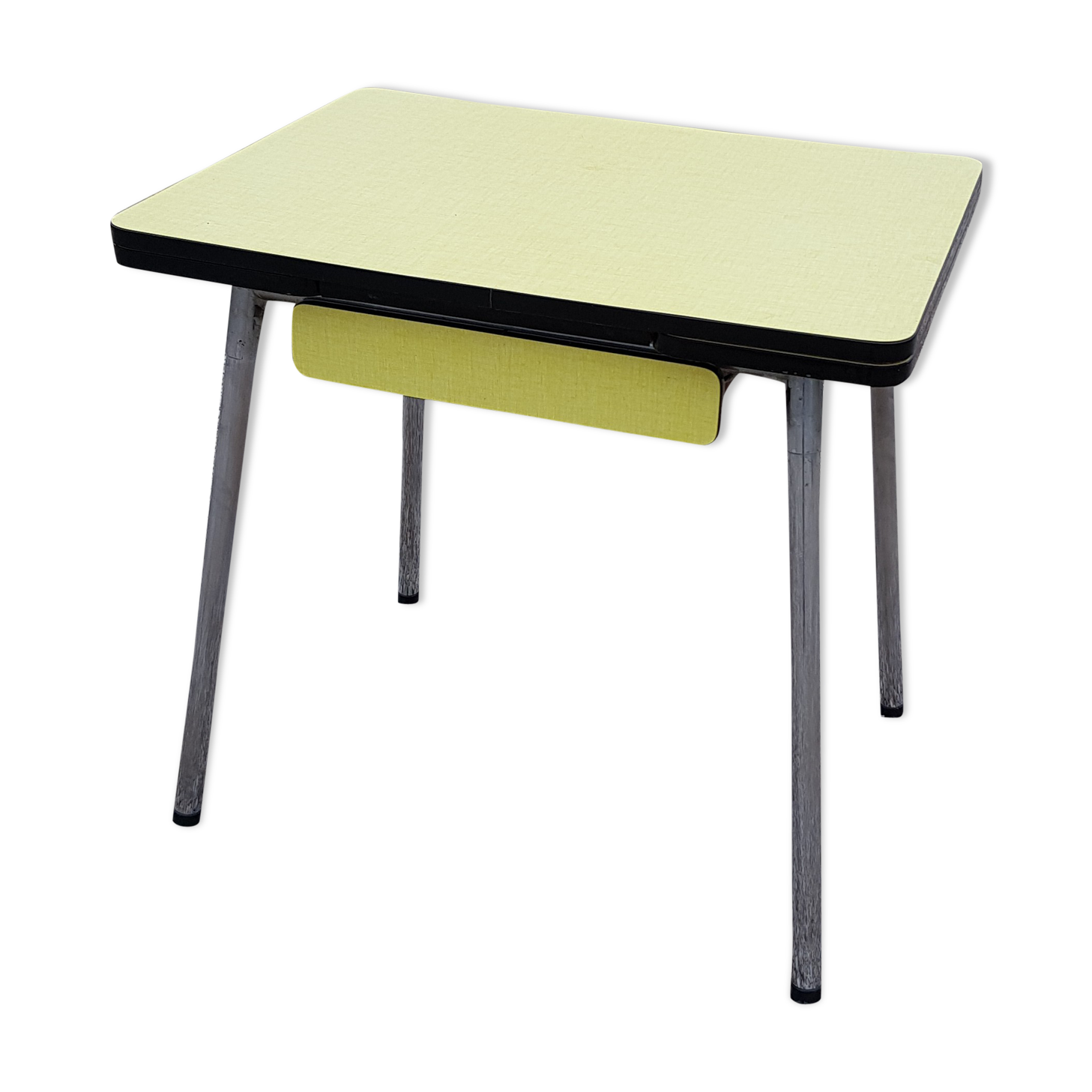 Yellow formica table