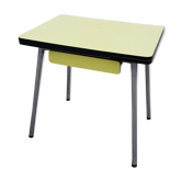 Yellow formica table