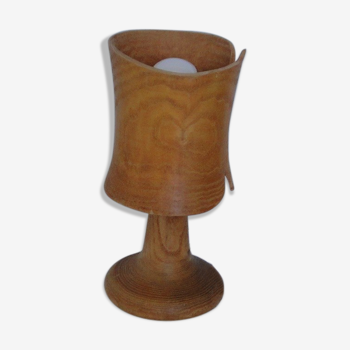 Wooden table lamp mass size including design lampshade 70/80