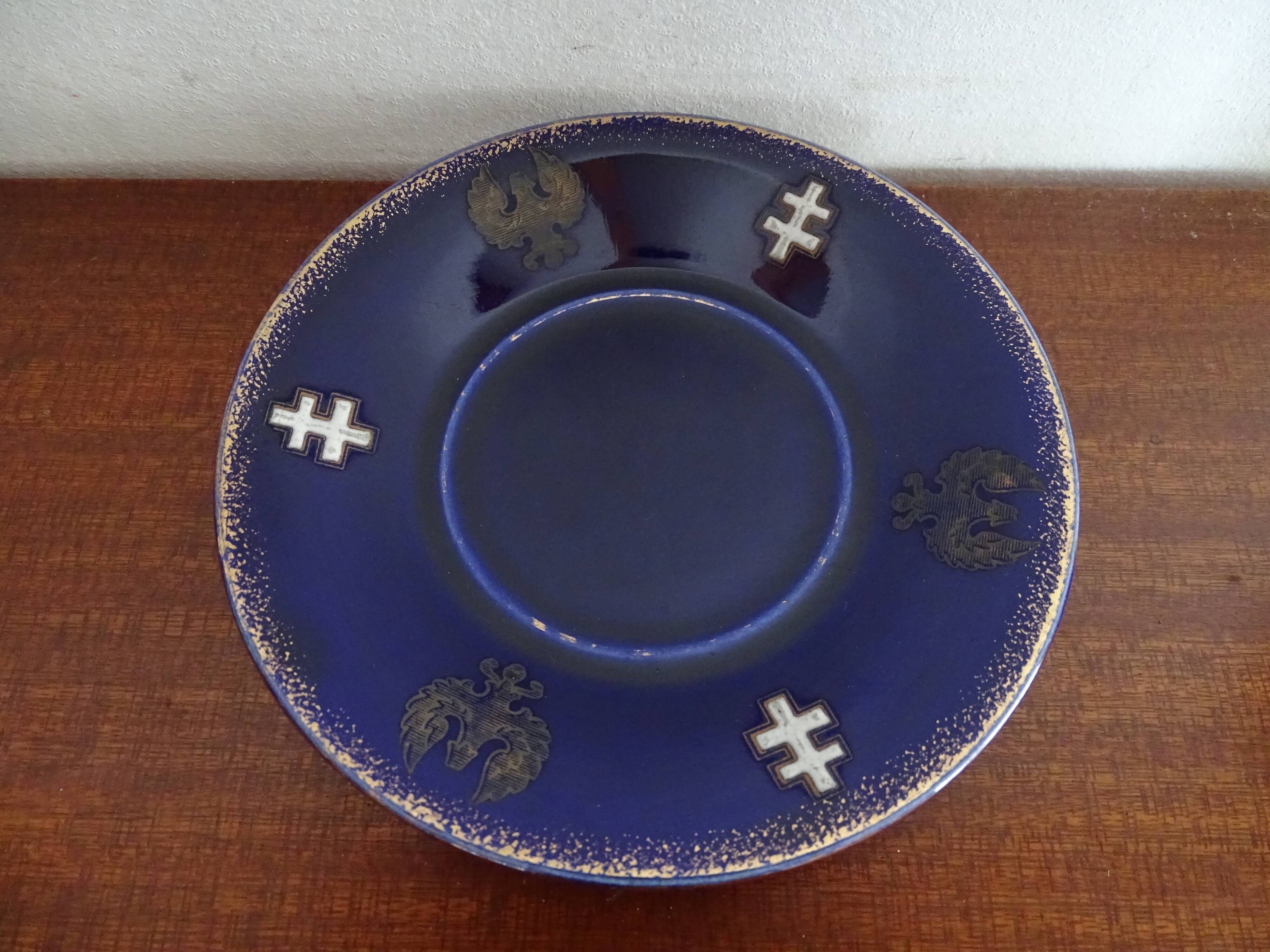 Coffee service Kg Lunéville 4 pers- Lys coat of arms Joan of Arc - Croix Lorraine