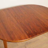Vintage round dining table | Rosewood | Extendable