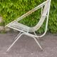 Paire de fauteuils en fer forgé année 60