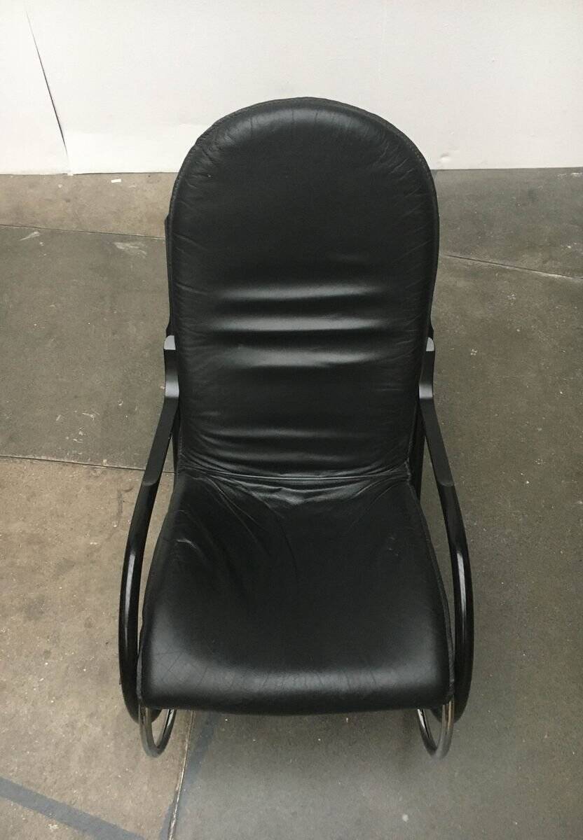 Chaise à bascule Nonna vintage suisse par Paul Tuttle pour Strässle