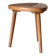 Scandinavian Tripod Pinewood and Beech Stool, 1950s