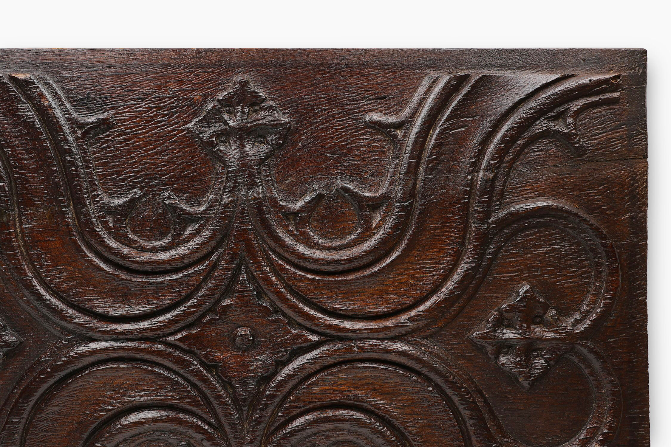 16th Century Hand-Crafted Gothic Panel in Oak, Belgium