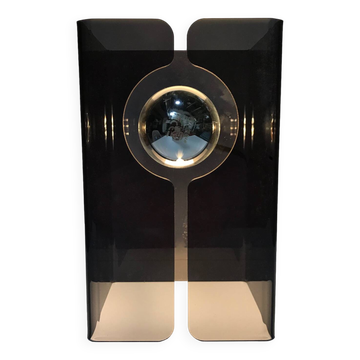 Vintage Table Lamp • V.SmokedGray • Space Age • 1970