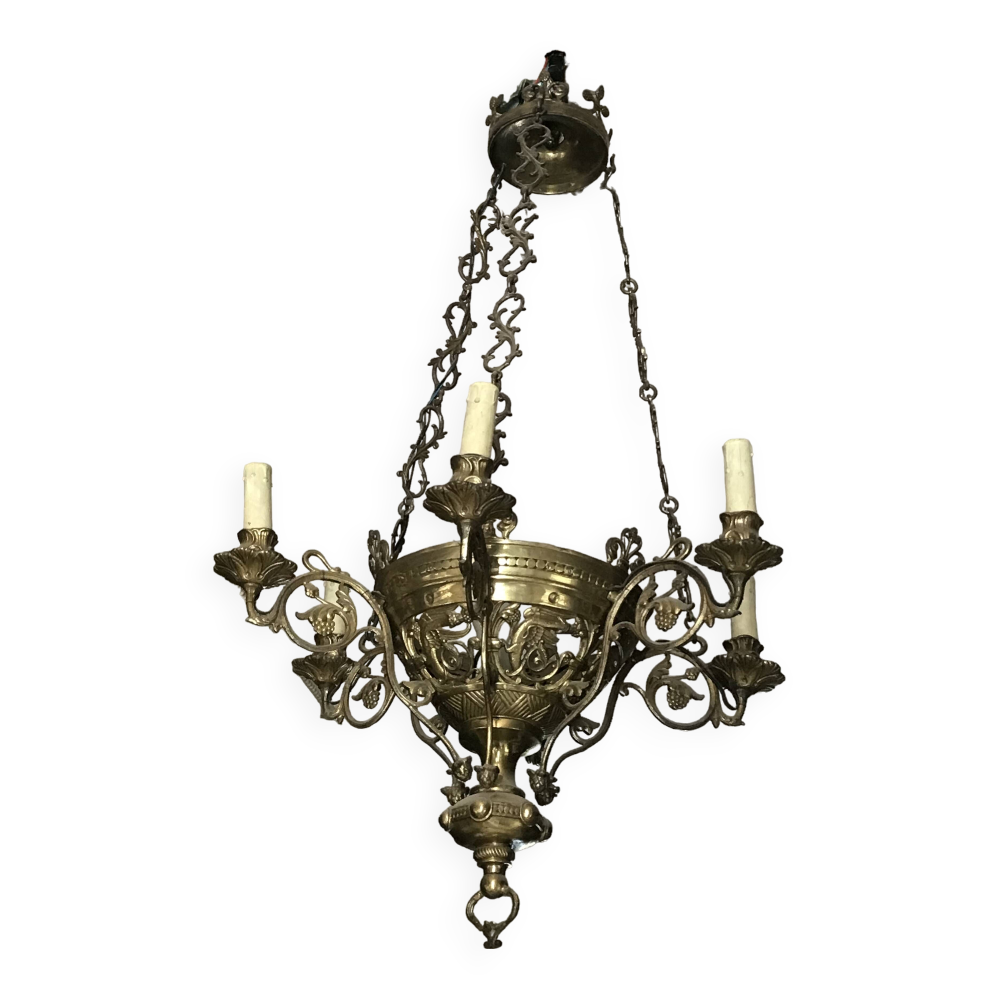 Bronze chandelier