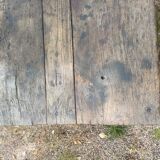 Rustic solid oak coffee table farmhouse initials J C