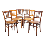 6 chairs bistrot companion 30/40s
