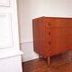 Commode vintage aux pieds compas 4 tiroirs