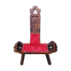 Brutalist chair feet tripodes carved wood