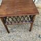 Rattan side table