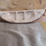 Small shelf to hang in patinated wood corded tower