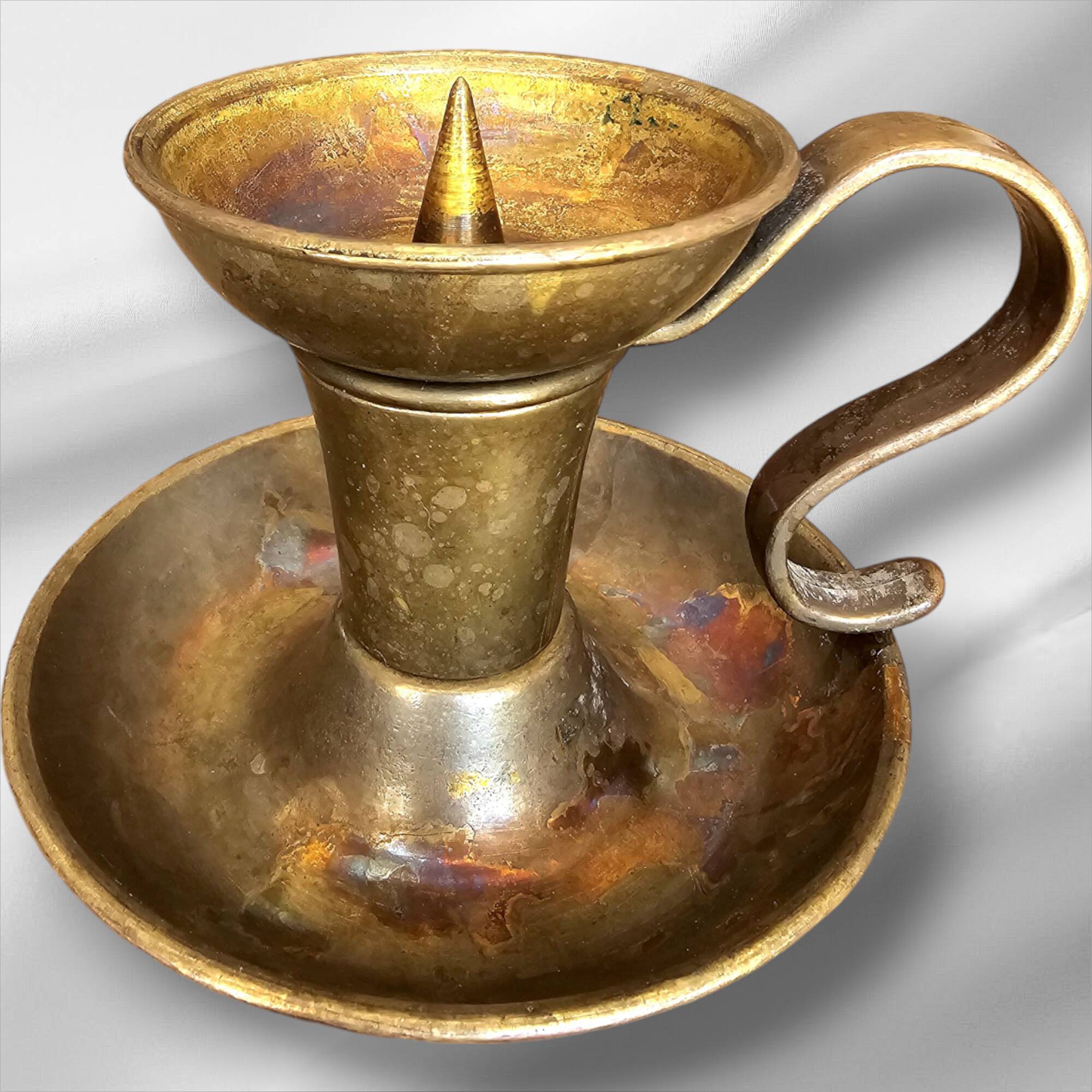 Pair of bronze candlesticks