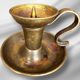 Pair of bronze candlesticks