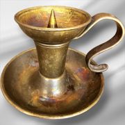 Pair of bronze candlesticks