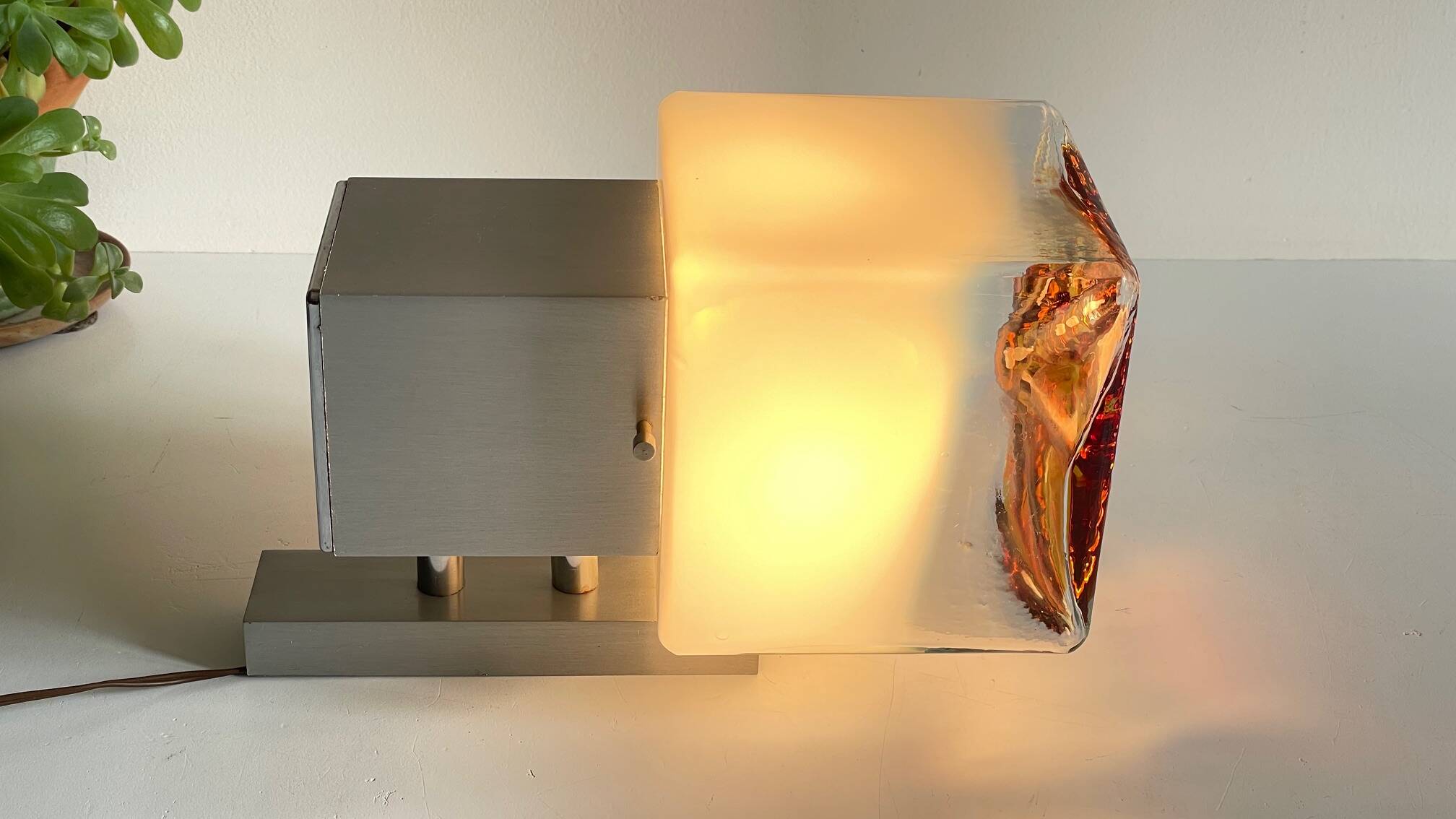 Space age style mazzega wall light