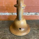 Old Lamp Base Vintage Beige Ceramic Candle Holder #D833