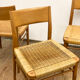 Mid century cherry wood dining chairs by Georg Leowald for Wilkhahn, Set of 4, Germany,1950s