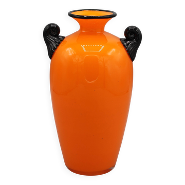 Vase en verre tango Joh Loetz Michael Powolny vers 1910