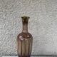Soliflore vase in beige and gold glazed ceramic, numbered and vintage