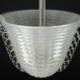 Rare Art Deco Ercole Barovier chandelier in  Murano glass. Italy 1940