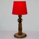 Large pine table lamp by Uno & Östen Kristiansson for Luxus, Sweden