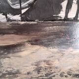 Tableau huile composition moderne