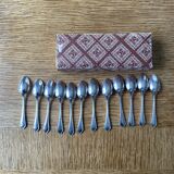 12 Ravinet d'Enfert silver-plated mocha spoons