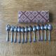 12 Ravinet d'Enfert silver-plated mocha spoons
