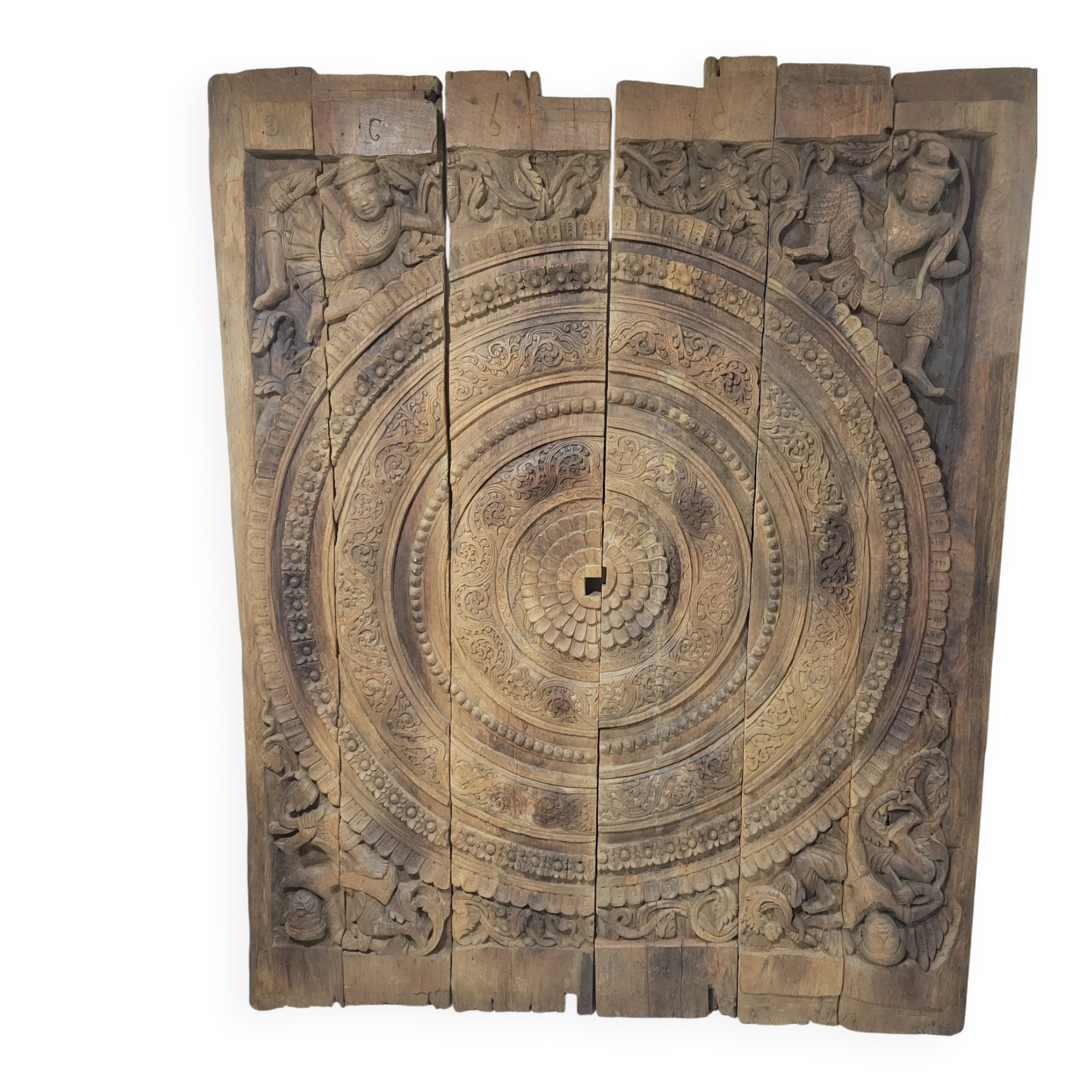 Carved wooden ceiling Curiosity cabinet 155×194cm